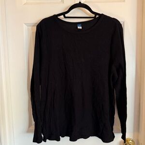 Old Navy Black Long Sleeve Tee